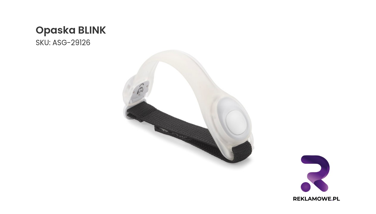 Opaska BLINK Czarna opaska sportowa BLINK z funkcją śledzenia aktywności