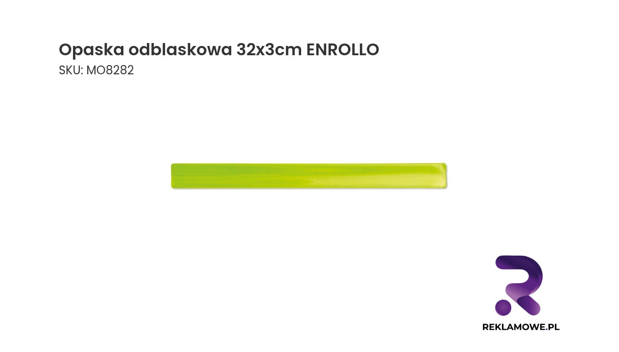 Opaska odblaskowa ENROLLO o rozmiarach 32x3 cm