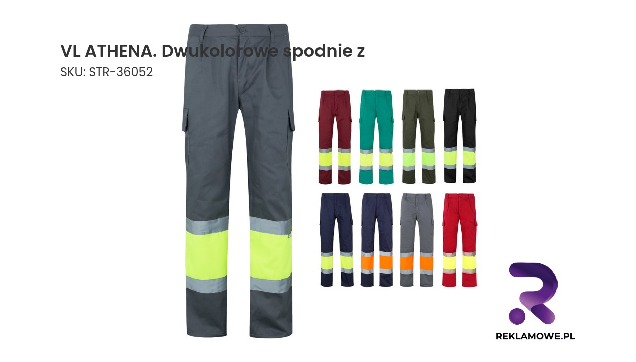 Dwukolorowe spodnie VL Athena