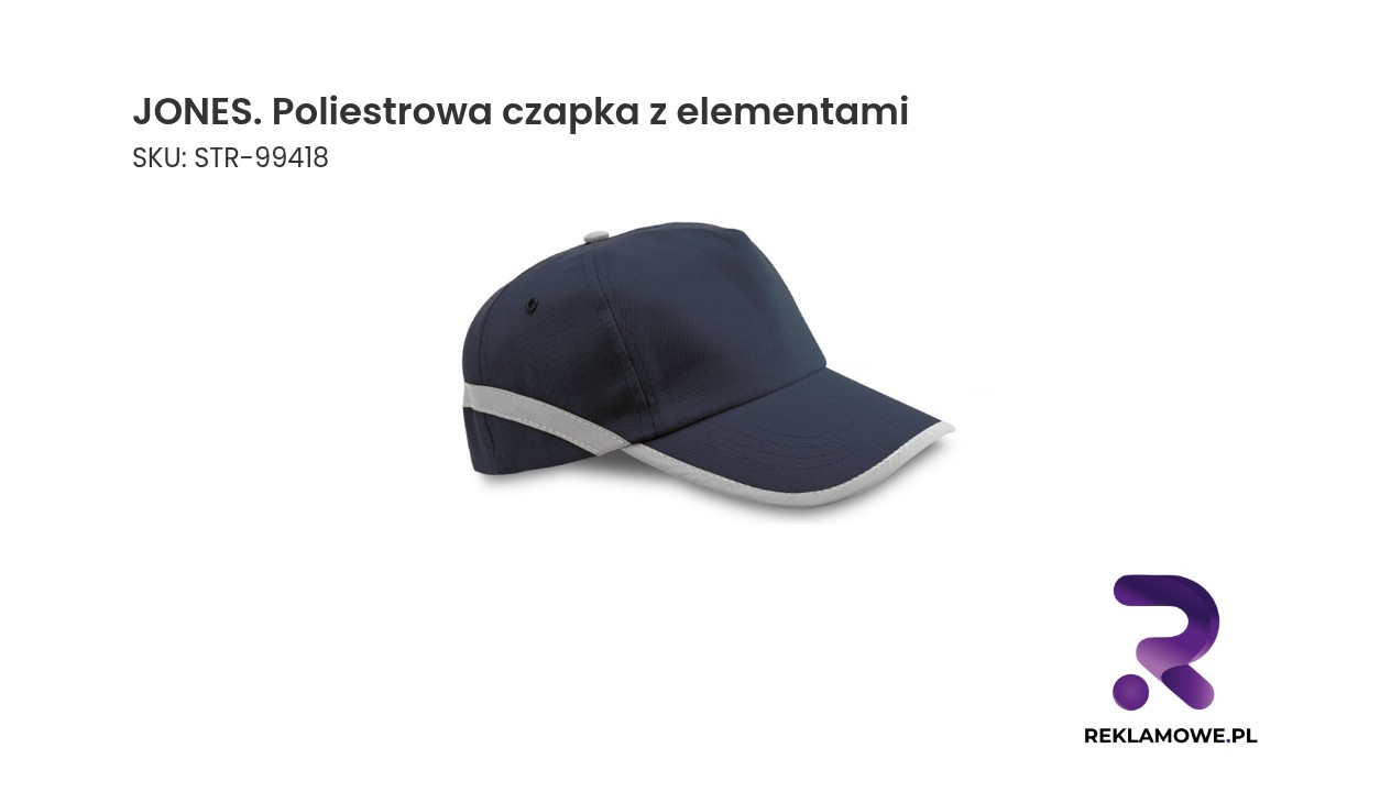 JONES poliestrowa czapka z elementami – zdjęcie produktu