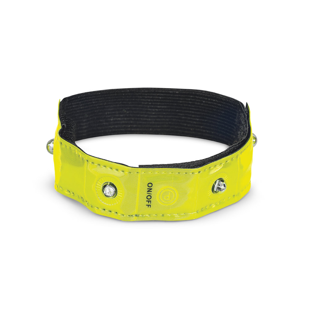 VISIBLE. Opaska odblaskowa z 4 czerwonymi diodami LED 98515_set
