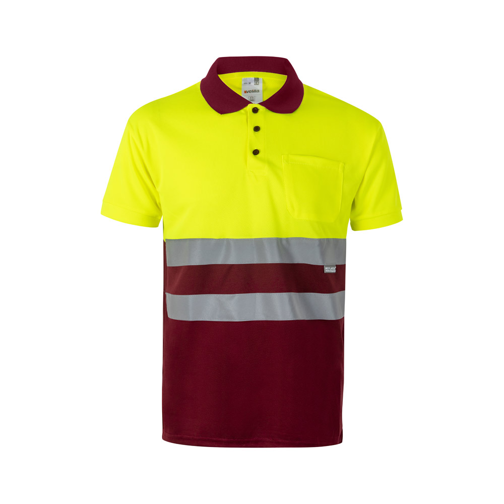 VL CUPID. Dwukolorowa koszulka polo w ptasie oczy (160 g/m²) z krótkimi rękawami, wykonana z poliestru (100%) 36063_set