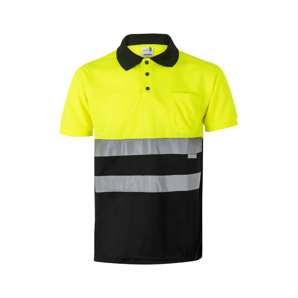 VL CUPID. Dwukolorowa koszulka polo w ptasie oczy (160 g/m²) z krótkimi rękawami, wykonana z poliestru (100%) 36063_set