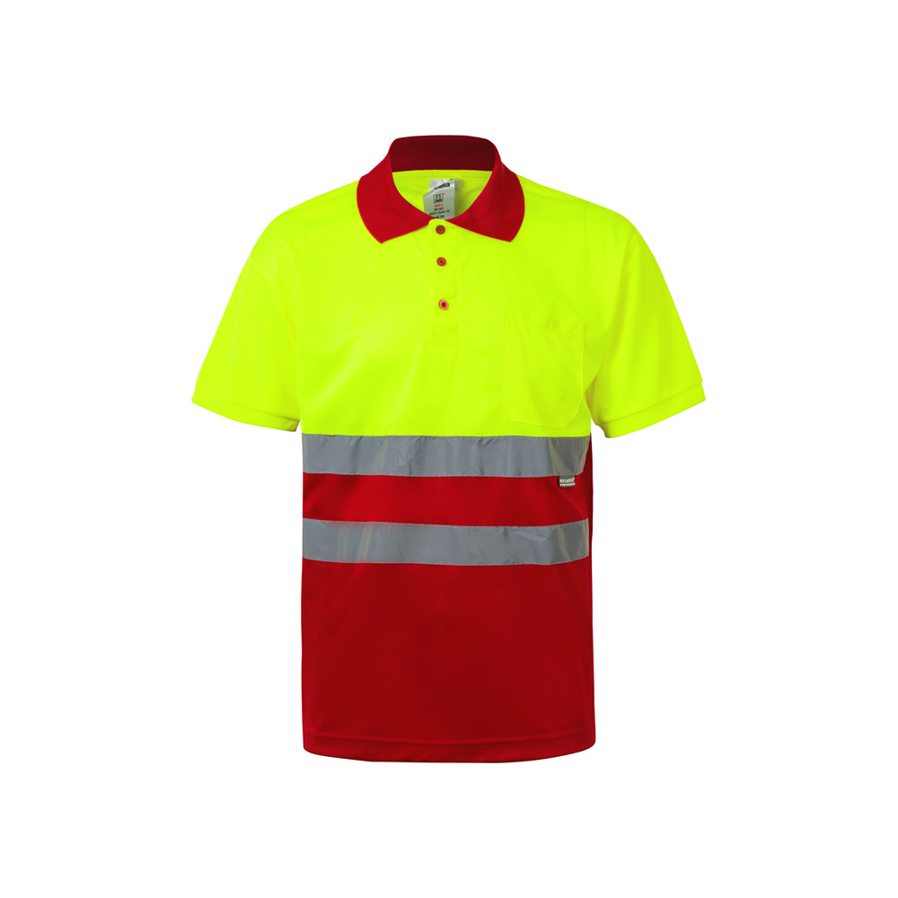 VL CUPID. Dwukolorowa koszulka polo w ptasie oczy (160 g/m²) z krótkimi rękawami, wykonana z poliestru (100%) 36063_set