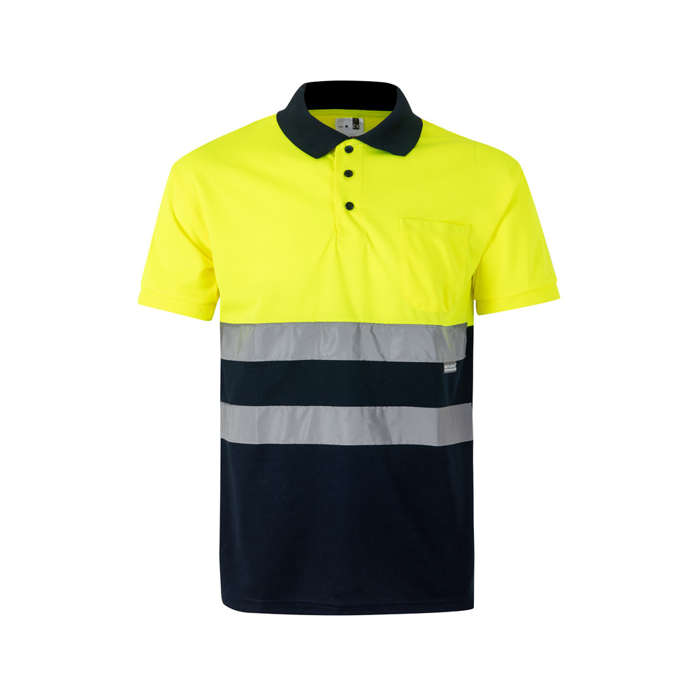 VL CUPID. Dwukolorowa koszulka polo w ptasie oczy (160 g/m²) z krótkimi rękawami, wykonana z poliestru (100%) 36063_set