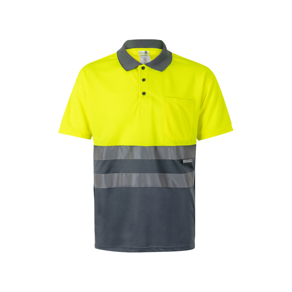 VL CUPID. Dwukolorowa koszulka polo w ptasie oczy (160 g/m²) z krótkimi rękawami, wykonana z poliestru (100%) 36063_set