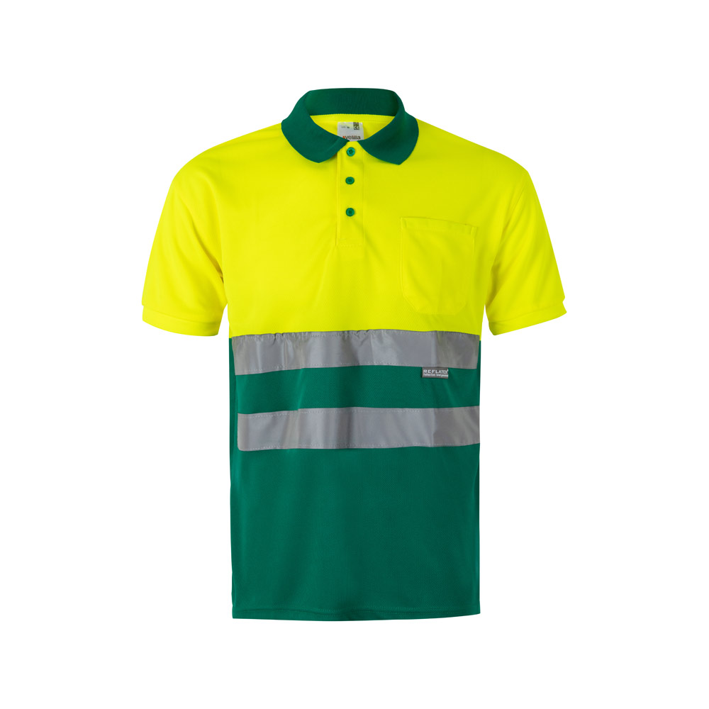 VL CUPID. Dwukolorowa koszulka polo w ptasie oczy (160 g/m²) z krótkimi rękawami, wykonana z poliestru (100%) 36063_set