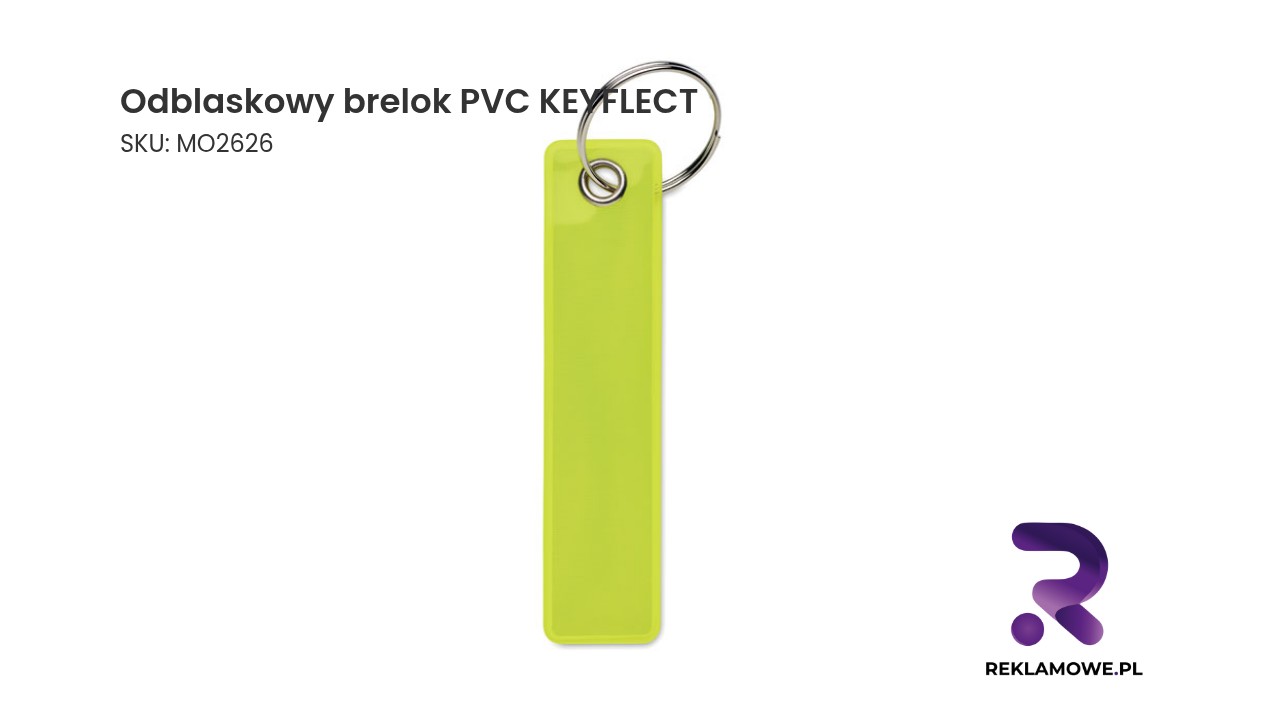 Odblaskowy brelok PVC KEYFLECT Odblaskowy brelok PVC Keyflect zawieszony na kluczu