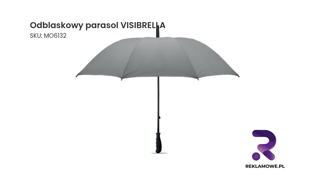 Odblaskowy parasol VISIBRELLA zwiększający bezpieczeństwo