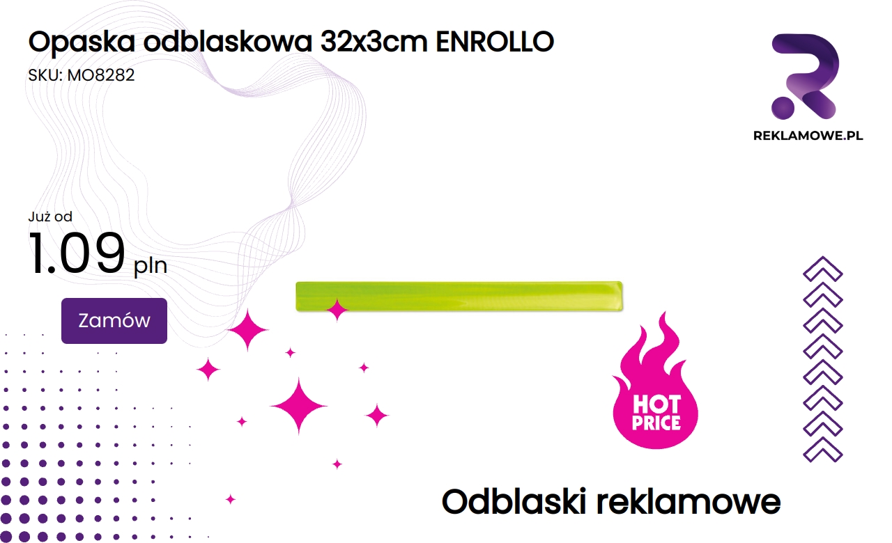 Opaska odblaskowa 32x3cm marki ENROLLO
