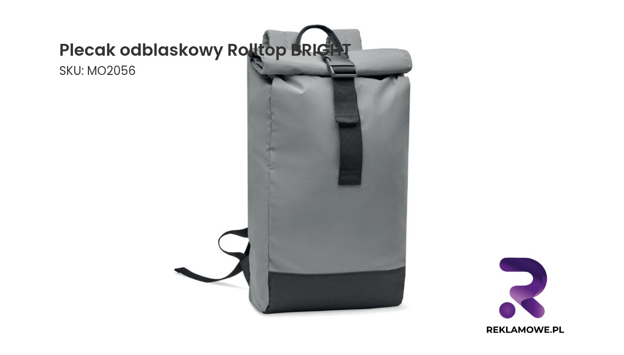 Plecak odblaskowy Rolltop BRIGHT ROLLPACK Plecak odblaskowy Rolltop BRIGHT – funkcjonalny plecak z rolowanym zamknięciem