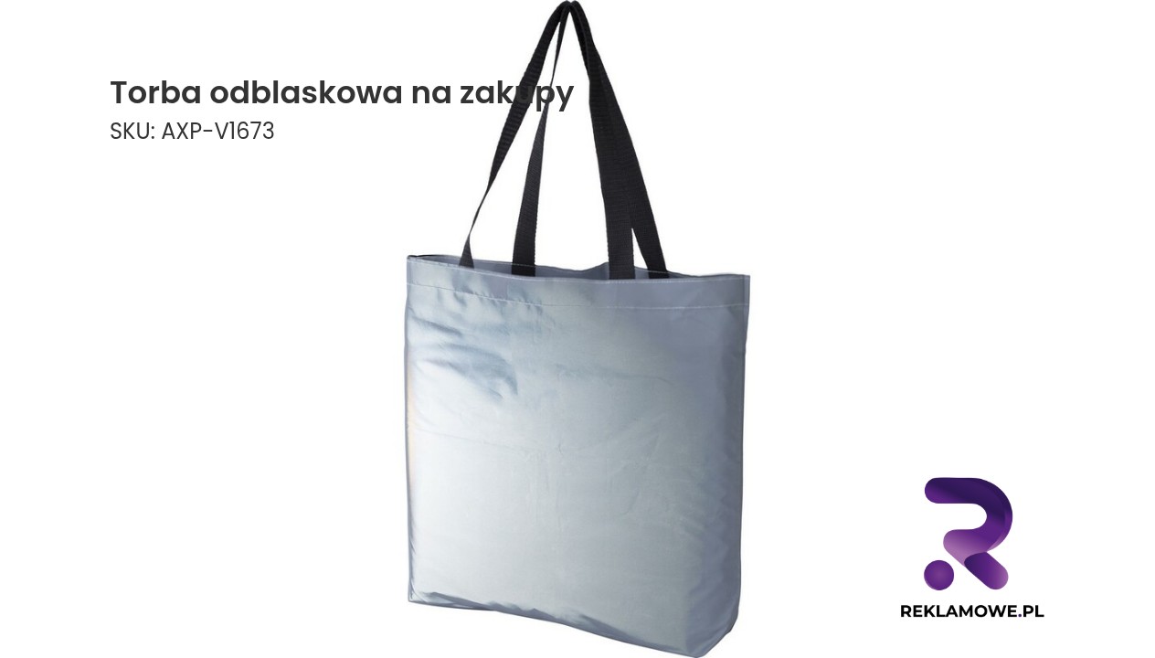 Torba odblaskowa na zakupy Torba na zakupy z odblaskami zapewniająca bezpieczeństwo w nocy