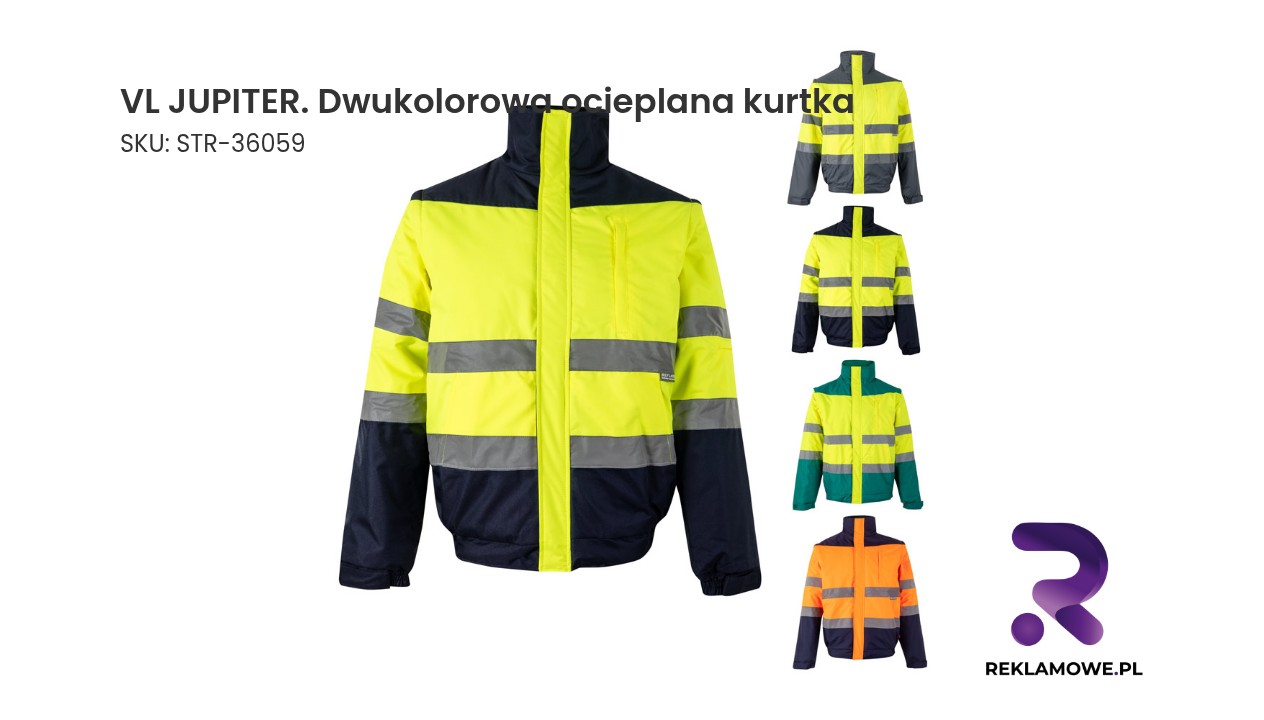 VL JUPITER dwukolorowa ocieplana kurtka robocza